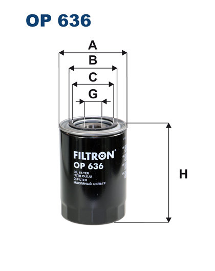 brak  danych Filtr oleju Filtron OP 636
