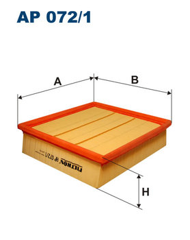 Filtr powietrza Filtron AP 072/1 - producent niezdefiniowany