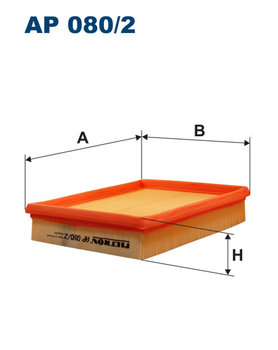 Filtr powietrza Filtron AP 080/2 - producent niezdefiniowany
