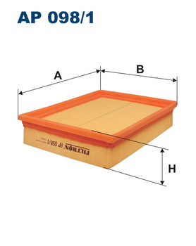 Filtr powietrza Filtron AP 098/1 - producent niezdefiniowany