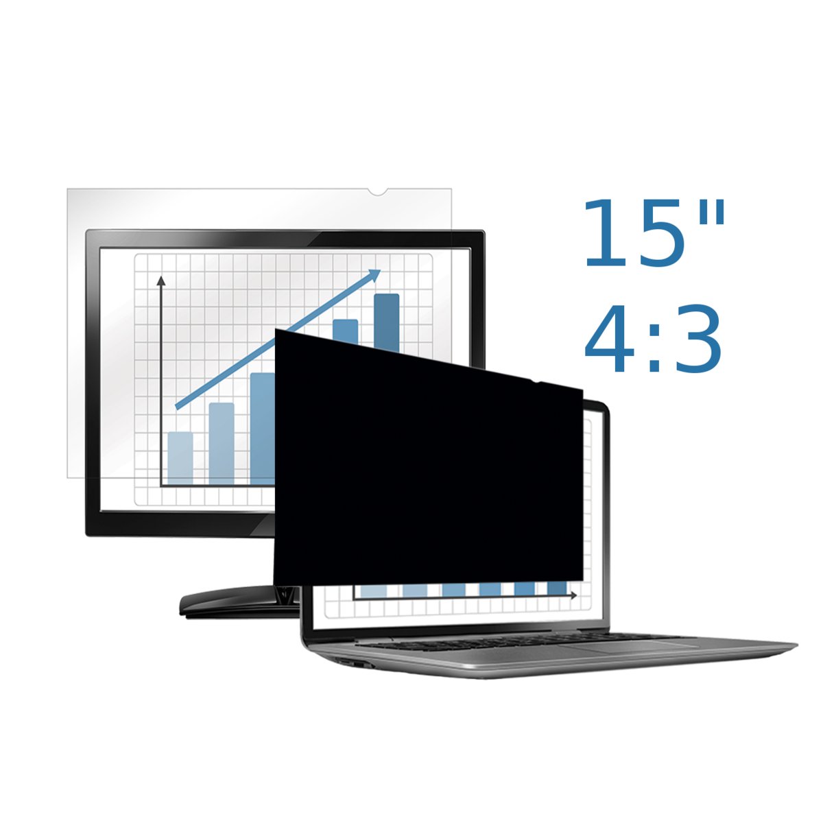 Filtr prywatyzujący na monitor 15' 4:3