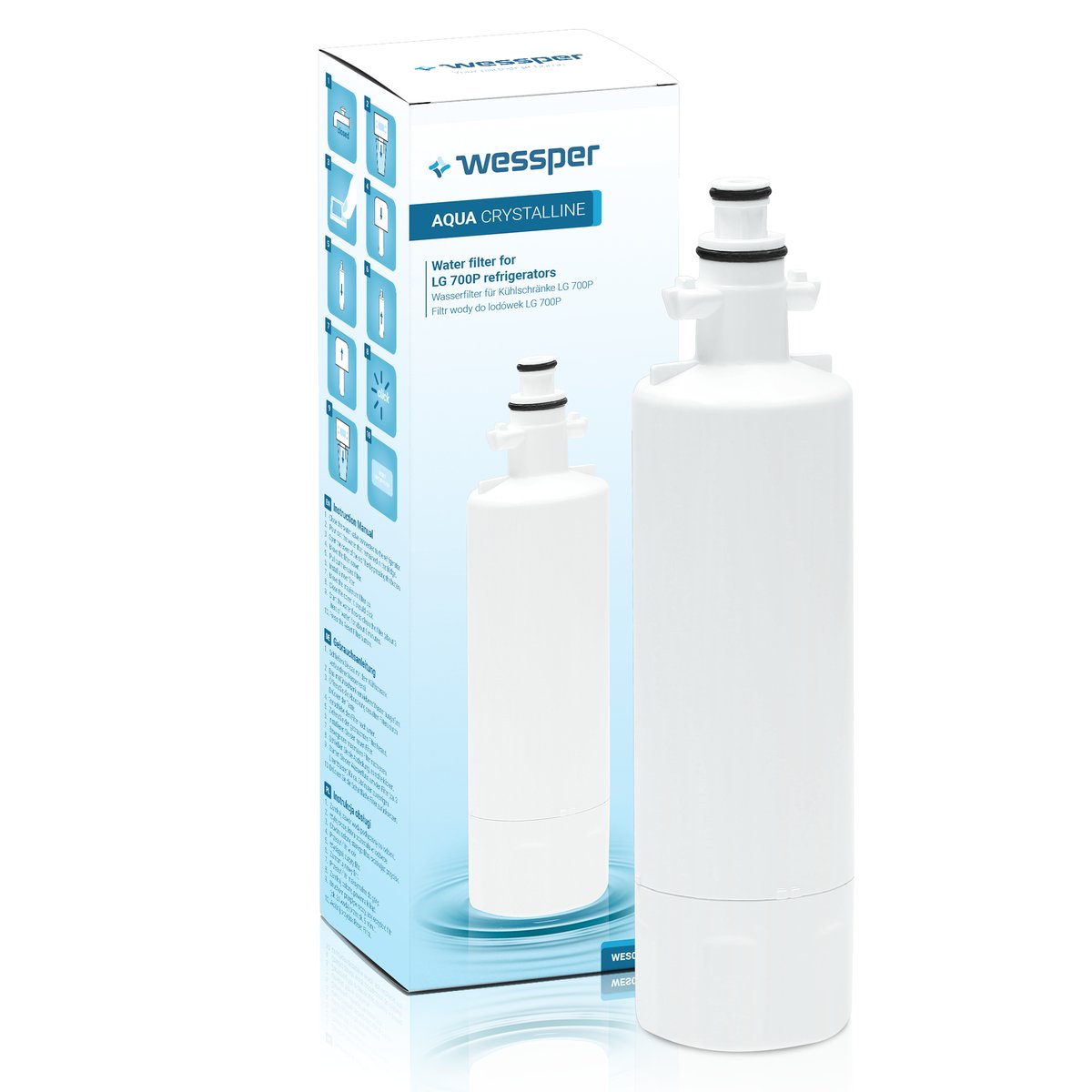 Filtr Wody Do Lodówki Lg Lt 700P Wessper, 300 Gal/1,136 L