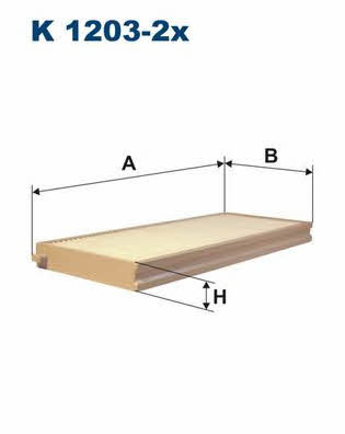 Filtron Filtron K 1203-2X Filtr Kabinowy