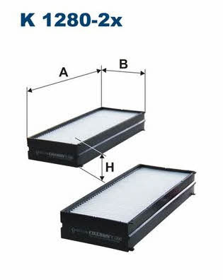 Filtron Filtron K 1280-2X Filtr Kabinowy