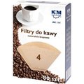 Filtry do kawy papierowe K&M AK114 rozmiar 4, 80 szt. - K&M