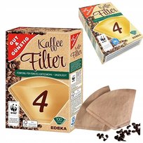 Filtry Papierowe Do Kawy G&G Wysokiej Jakości Filtracja Rozmiar4 120 Sztuk