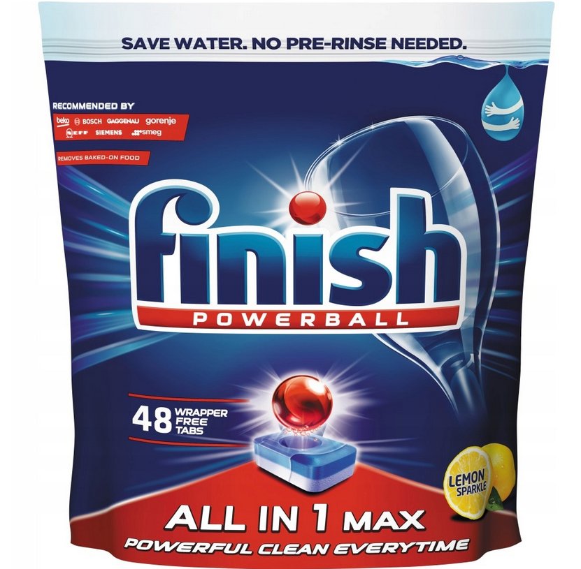 Finish Powerball Tabletki do Zmywarki Lemon 48szt. - FINISH | Sklep ...