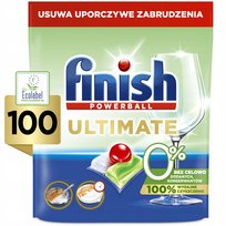 Finish Powerball Ultimate 0% Kapsułki do Zmywarki Ekologiczne Zero 100sztuk