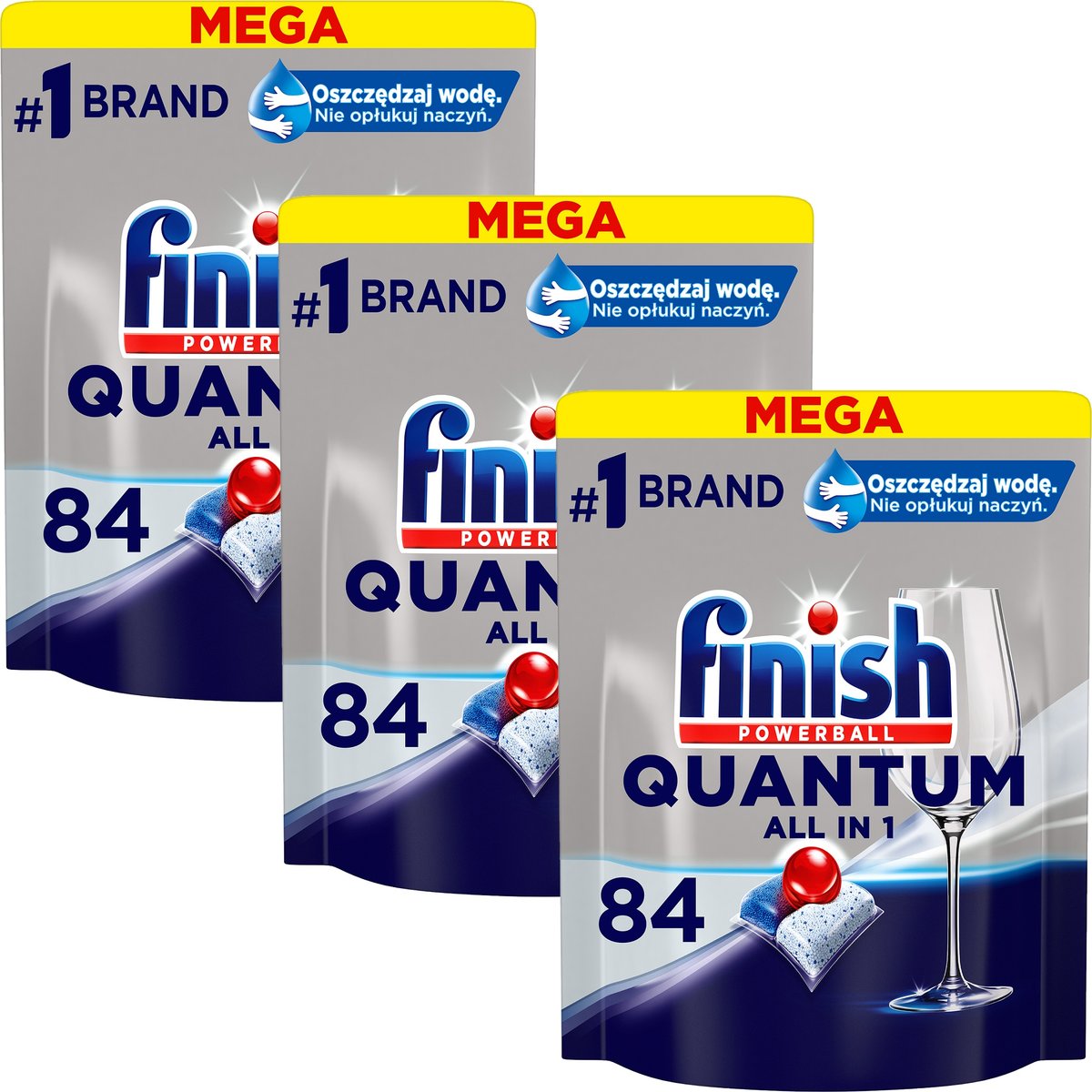 Finish Quantum, kapsułki do zmywarki 84 sztuk * 3 - FINISH | Sklep ...