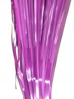 FIOLETOWA KURTYNA BŁYSZCZĄCA DEKORACYJNA URODZINY SYLWESTER WESELE IMIENINY