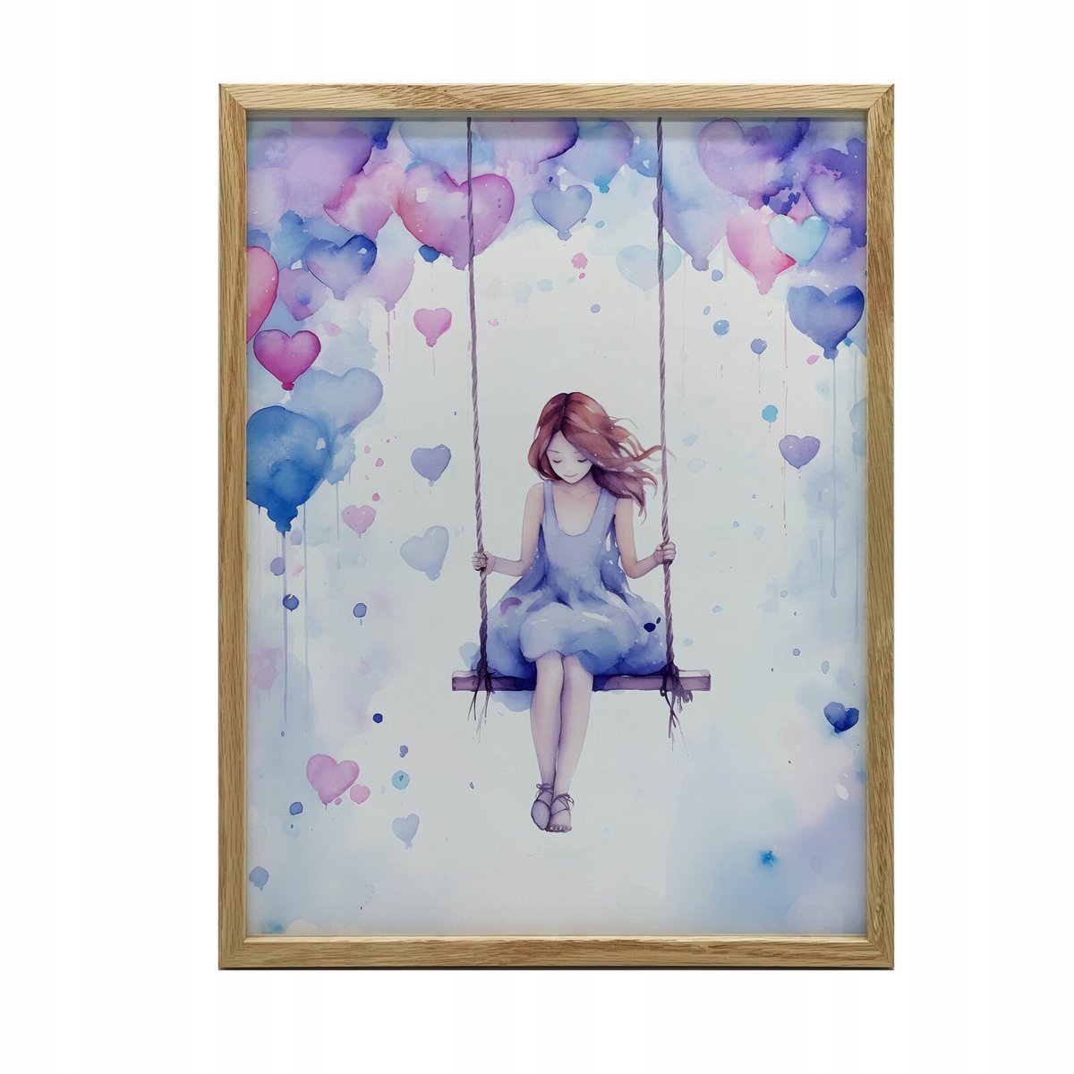Radosc Memory Fioletowa Radość Fioletowa Radość, 50x70 cm, rama aluminiowa czarna ...