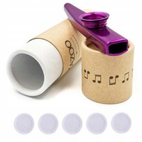Fioletowe KAZOO w tubie + 5 MEMBRAN metalowe - idealne dla muzyków Kazoo Polska