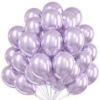 Fioletowe Metaliczne balony Liliowe Lawendowe 30cm 50szt