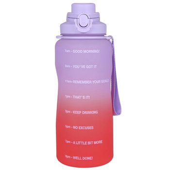 Fioletowo-czerwona, plastikowa butelka/bidon z podziałką 2,3l - sarcia.eu