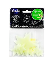 Fiorello, ozdoby fluorescencyjne gwiazdki fiorello 12 szt.mix gr-gw17 Fiorello
