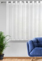 Firana EUROFIRANY biała 350x160 deszczyk przelotki  REBECCA