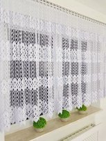 Firana Gotowa Gipiura Nowoczesna Firanka Do Salonu Pokoju Biała 300/120Cm