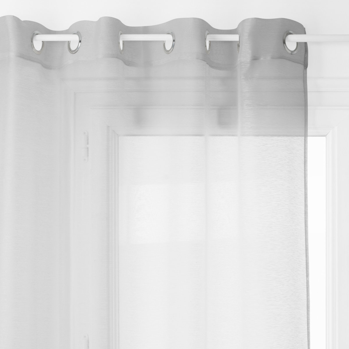 Firana okienna ATMOSPHERA, szara, 135x240 cm