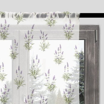 Firana SUMMER wzór SM14 | lawenda 140 x 160 cm - DECORDRUK