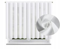 Firanka Gotowa Z Woalu Na Taśmie Firana Gładka Woal Biała 400X150 Cm