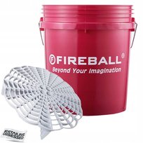 FIREBALL wiadro czerwone z separatorem brudu