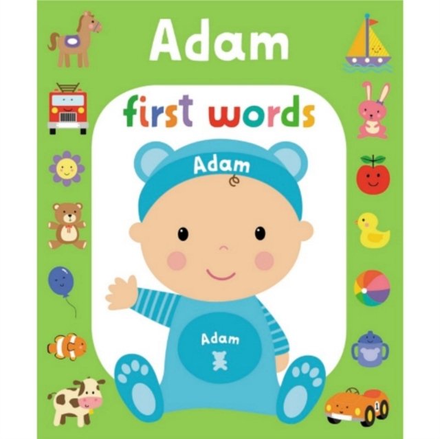 First Words Adam - Gardners Personalisation | Książka w Empik