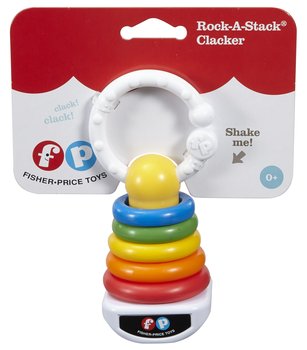 Fisher Price, Grzechotka, Piramidka z kółek - Fisher Price