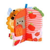 Fisher - Price Miękka książeczka sensoryczna – Pory roku, Aktywizująca sensoryczna, dla noworodków i niemowląt JKP53