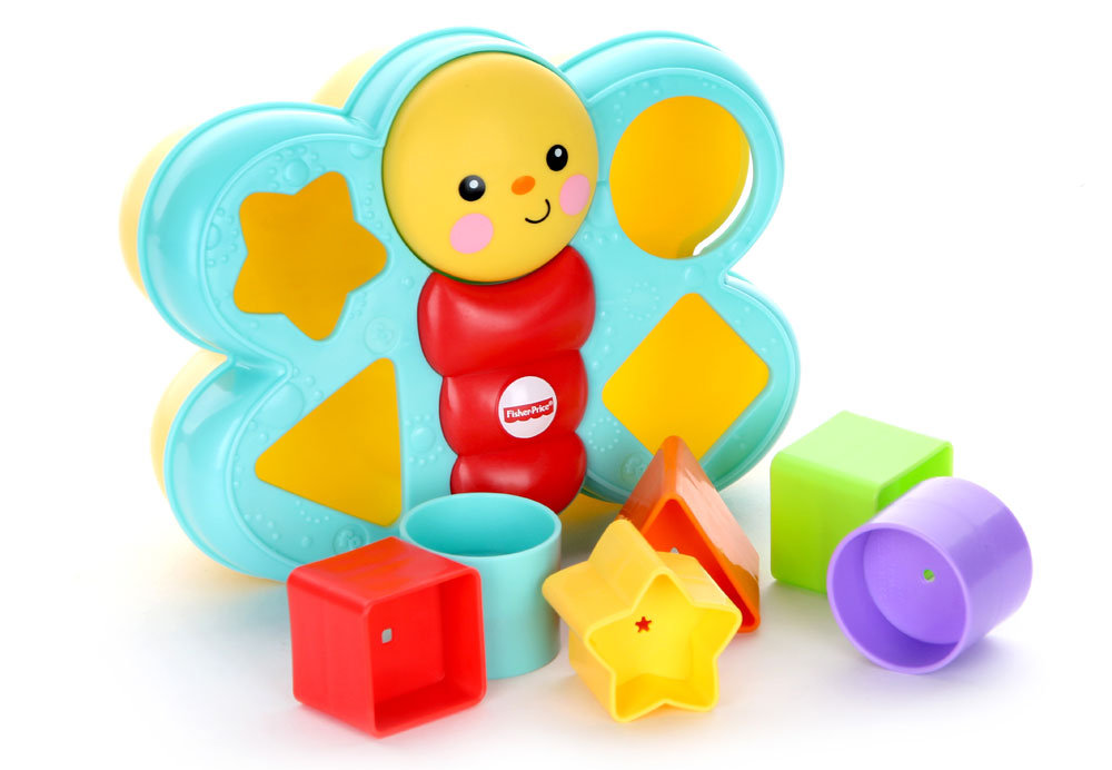 Fisher-Price Motylek Sorter kształtów, Edukacyjna zabawka, dla niemowląt 6 mies.+ CDC22
