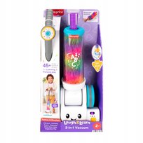 Fisher - Price „Ucz się i śmiej!” Odkurzacz Malucha 2 w 1, Polska wersja językowa, dla małych dzieci 2+ JMM36