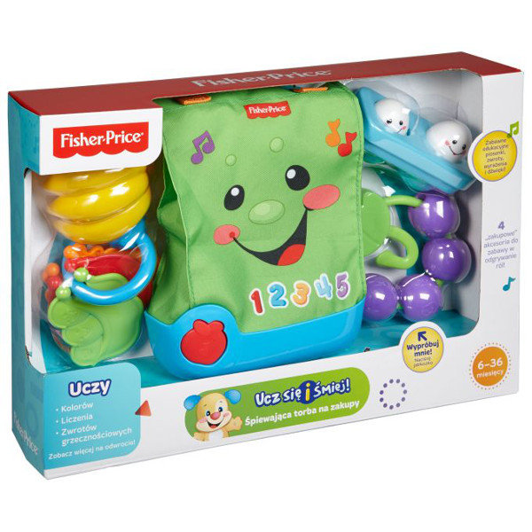 Fisher Price, zabawka interaktywna Śpiewająca torba na zakupy