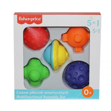 Фото - Інтерактивні іграшки Fisher Price , Zestaw piłeczek sensorycznych, 5 w 1 