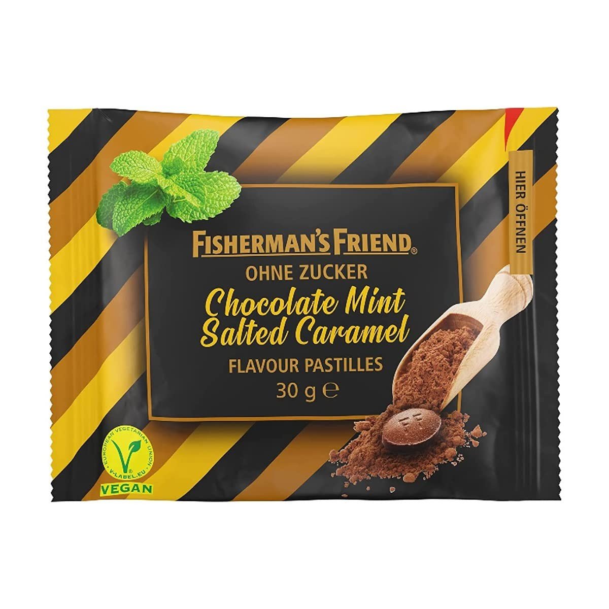 FISHERMAN&amp;#39;S FRIEND Chocolate Mint Schoko Minz Karamell draże bez cukru ...