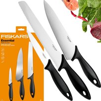 FISKARS, ZESTAW KOMPLET 3 NOŻY KUCHENNYCH