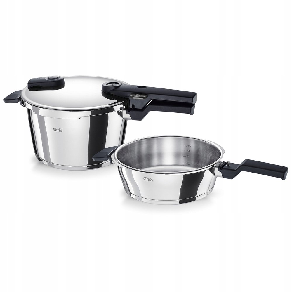FISSLER Fissler Vitaquick Szybkowar Zestaw 3El 4,5L I Patelnia 2,5L Indukcja
