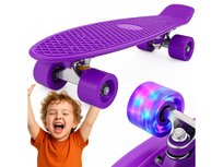 Fiszka deskorolka fishboard  dla dzieci dziecka świecące koła led 56cm rgb