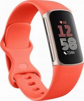 Fitbit by Google Charge 6 GPS Tętno EKG FitbitPay złoty koralowy pasek Fitbit