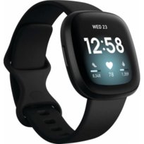 Fitbit, Smartwatch, Versa 3, Onyx, czarny