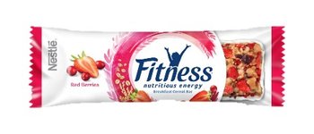 Fitness Red Berries, baton zbożowy z żurawiną i truskawkami, 23,5 g - Fitness
