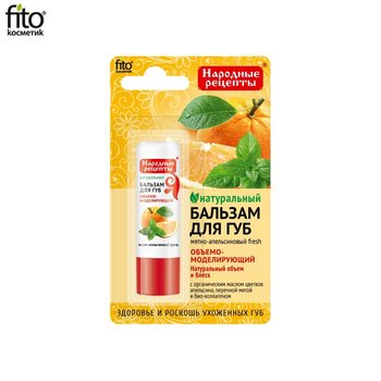 Fitocosmetics, naturalny balsam do ust Miętowo-Pomarańczowy, 4,5 g - Fitocosmetics