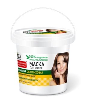 Fitocosmetics, Przepisy Ludowe, maska do włosów rokitnikowa aktywna, 155 ml - Fitocosmetics