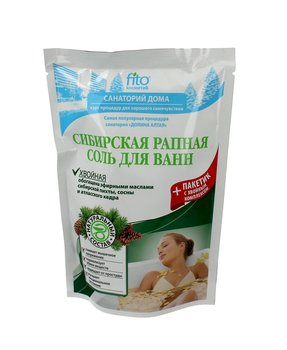 Fitocosmetics, sól do kąpieli syberyjska iglasta sosna, 530 g - Fitocosmetics