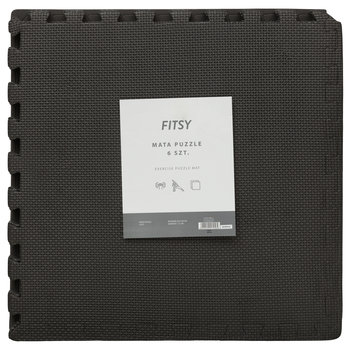 Fitsy, Mata pod sprzęt, Puzzle, Graftiowy, 6 szt. - FITSY