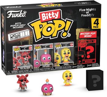 five nights at freddy's bitty 4 pack 2.5cm foxy chica cupcake funko pop! - Funko