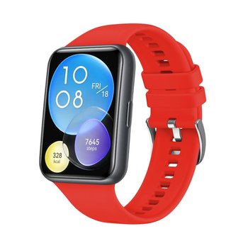 FIXED Silikonowy pasek do Huawei Watch FIT2, czerwony - FIXED