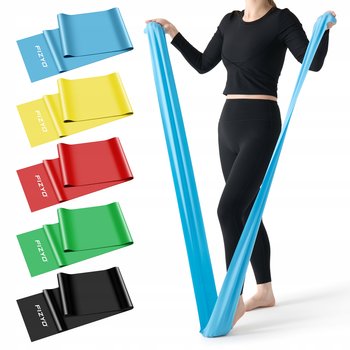 Fizyo Zestaw 5x Gum Taśmy Do Ćwiczeń Oporowych Fitness Hip Band Równe Opory - Inna marka