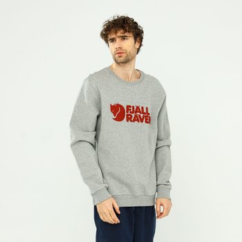 Fjallraven Logo Sweater Grey-Melange - L - Fjallraven