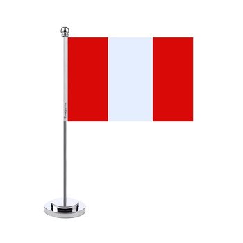 Flaga biurowa Peru 14x21 cm z poliestru - Inny producent (majster PL)
