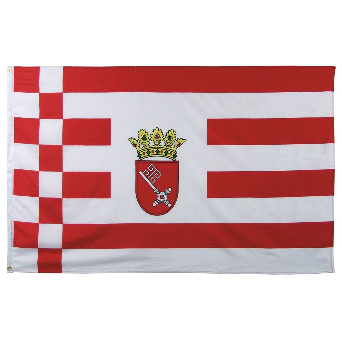 AZ FLAG Bandiera Brema 45x30 cm - Bandierina Land Di Bremen - Germania 30 x 45 cm Cordicelle