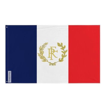 Flaga Francji haftowana RF 192x288cm poliester - Inny producent (majster PL)